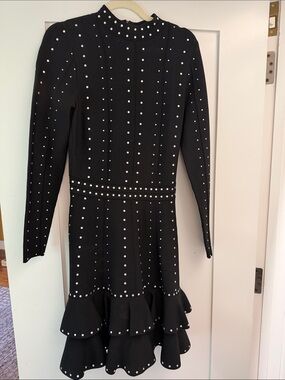 sandro asya studded knit dress Sandro Opinion Studded Knit Dress